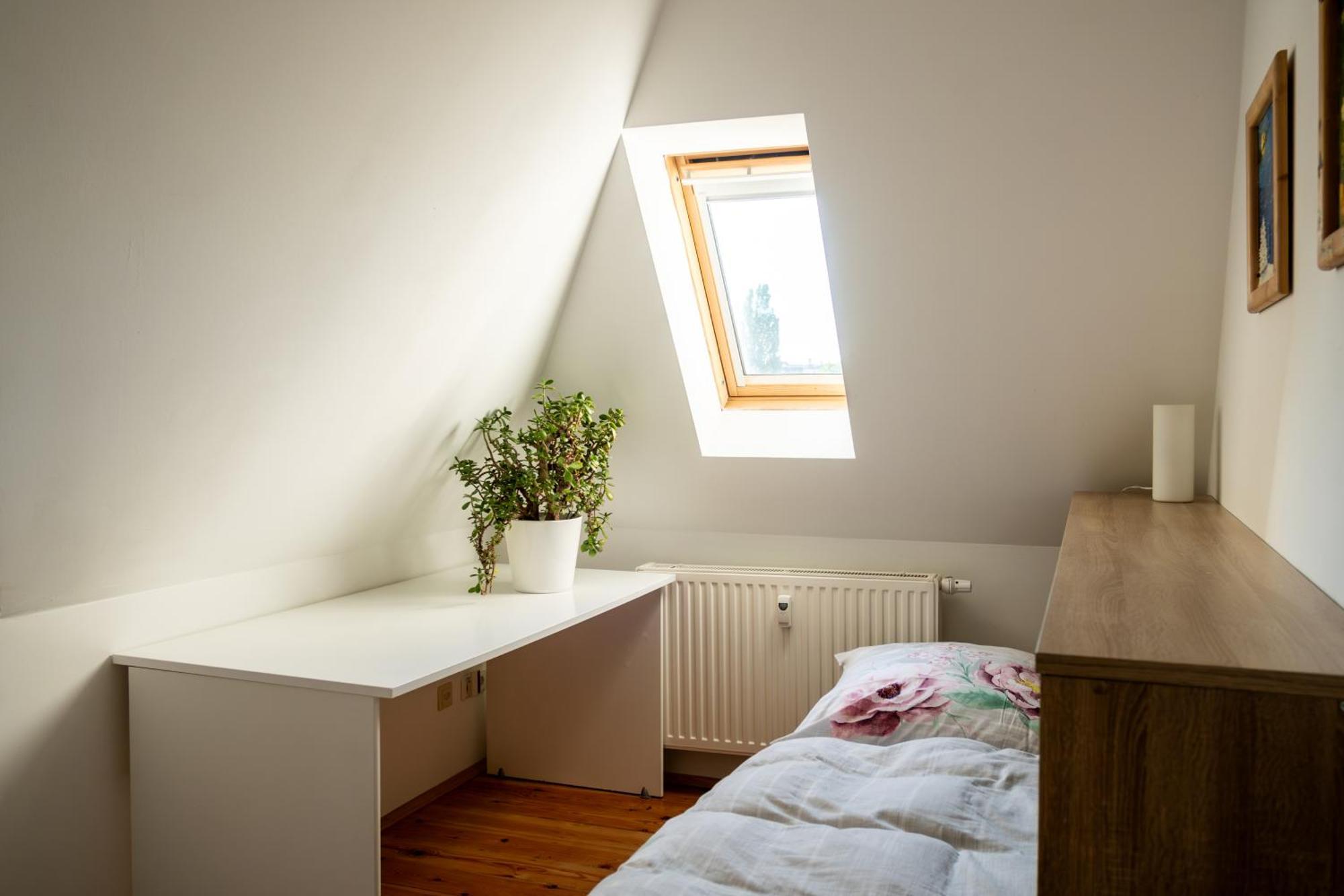 Doppelhaus- Villa Leipzig Schleussig , Moderner Altbau Apartment Dachetage Mit 2 Schlafzimmern Und Separatem Zusatzzimmer , Parkplatz - Balkon - Kamin - Eicheparkett - Arbeitsplatz Exteriér fotografie